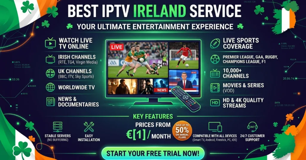 Best IPTV Ireland Service